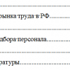 Персонал, подбор и расстановка персонала