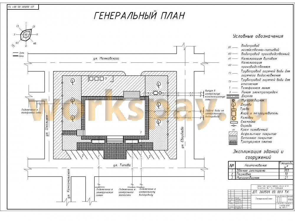 Генеральный план ресторана